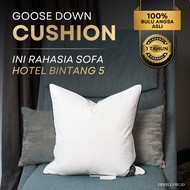 DDPillow Genuine Goose Feather Sofa Cushion | Hotel Sofa Cushion BINTANG 5 | 45x45CM | 48x48CM | 50X