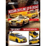 INNO64 1:64 Diecast Model Car - Nissan Skyline GT-R R34 'Top Secret" (Malaysia Diecast Expo 2024)