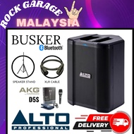 Alto Professional Busker Portable 200-watt Battery-powered PA Speaker With Microphone Speaker Stand