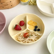 Deepening Compartment Plate High-End Household Breakfast Ceramic Compartment Plate High-End Adult 21