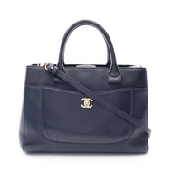 【二手】香奈兒 (Chanel) 2WAY 手袋 Neo Executive Tote A69930 海軍藍皮革 Neo Executive Tote 女士二手 A