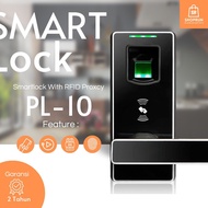 Smart Lock Door Lock Handle RFID Fingerprint PL10 | Card Door Handle