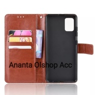 Flip Cover Samsung A71 2020 Case Wallet Leather Galaxy A71 Sarung Hp