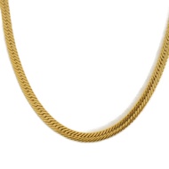 二手紀梵希蛇形長款鍍金項鍊，80厘米，G字logo，G標記。