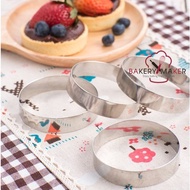 stainless Steel Ring Round Mini 7.8 Cm. = 1 Piece/*Low Shape* Mousse Mold Cake Press Cookie Tart
