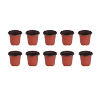 10pcs Plastic Plant Flower Pots Nursery Garden Seedling Starting Pot ContainerDescriptionThese pots are perfect for growing small herbs on windowsill. Suit for gardening or home decoration. It is not easy to break light weight good toughness and strong