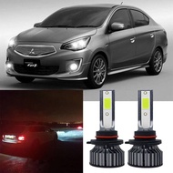 2 ชิ้น LED สีขาว 6000K P1 หลอดไฟ NW ชุดไฟหน้าสําหรับ Mitsubishi MIRAGE G4 (SEDAN) 2014- 2017 (โคมไฟห