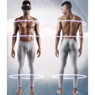 Thermal Leggings Mens Tight Underwear Fleece Pants for Men Fake Fleece Long Johns Slimming Rashguard Mens Sexy Underpants