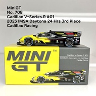 Mini GT No.708-L Cadillac V-Series.R 01 Racing 2023 IMSA Daytona 24 Hrs 3rd Place