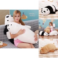 80cm We Bare Bears Pillow Cartoon Bear Grizzly Panda Soft Stuffed Toy Plush Doll