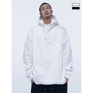 [Quantitative Sale] STR: OVERSIZE HOODIE/600g Heavy Arc Line Thickened Fleece Lining Loose Sweatshir
