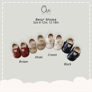 Oui Bear Shoes Leather / prewalker baby Shoes for children 6-18 months