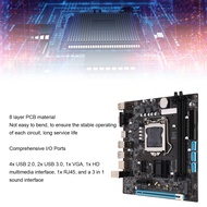 H110 Computer Gaming Motherboard for LGA 1151 ATX 2 Channel Motherboard DDR4 M.2 Nvme NGFF Serial AT
