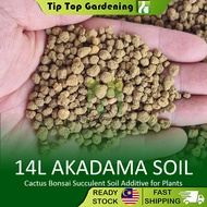 14L Akadama Soil Cactus Bonsai Succulent Soil Additive for Plants Landscaping Vase Fillers (3-6mm) 日