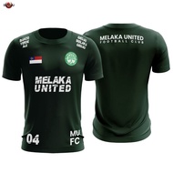 Melaka United Short Sleeve Tshirt Microfiber Jersey Ready Stock