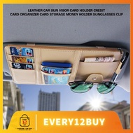 Car Sun Visor Card Holder Organizer Card Holder Sunglasses Clip Credit Card Holder