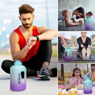 Quifit 2.5L Rainbow Motivational Water Bottle