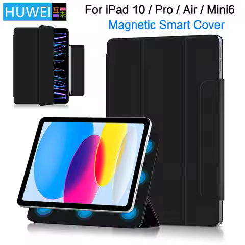 HUWEI Smart Folio for iPad 10th Generation Case 2022 M2 iPad Air 5 4 Case 2020 Pro 11 12.9 4th Funda