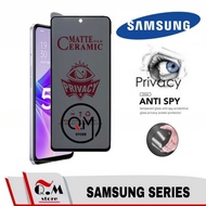 LAYAR Anti-Scratch Ceramic Samsung A53 Matte Series Privacy Screen Protector Black