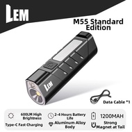 LEM | Charging Rechargeable Mini and Portable Durable Magnetic Handheld Flashlight