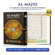 Al Quran Al Majid A4 Besar Alquran Terjemah dan Mushaf Tajwid Warna