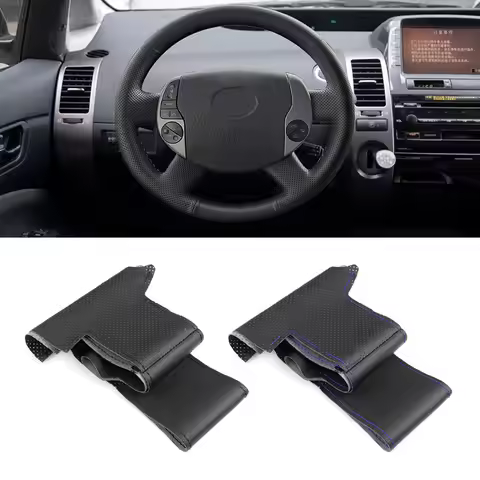 For Toyota Prius 20 XW20 2004 2005 2006 2007 2008 2009 Perforated Microfiber Leather Car Steering Wh