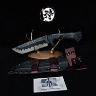 มีด​เดินป่า​ Miller​Bros.Blasses M9​  เหล็ก​A8​  ความแข็ง​ 60+-2 HRC  ด้ามจับ G10​  ซอง​kydex​​