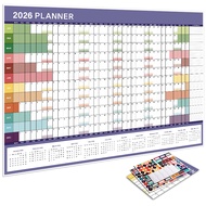 2026 Wall Calendar 2026 Schedule Organizer Calendar Large Grid Wall Hanging Calendar English Yearly 