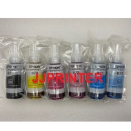 Original Epson L800 L805 L850 L1800 L8050 L18050  Ink Bottle CMYK LMLC Bulk Pack 673 057