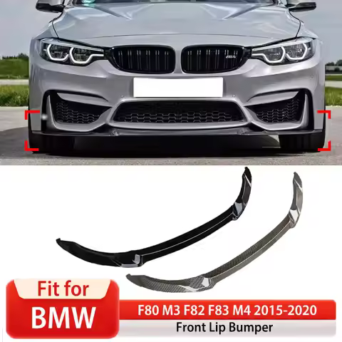CS Style for Bmw F80 M3 F82 F83 M4 2015-2020 Car Front Bumper Splitter Lip Spoiler Diffuser Body Kit