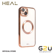 HEAL เคสใสกันกระแทกสำหรับ IP14 Series รุ่น GLOSSY รองรับการชาร์จแบบแม่เหล็ก ฟรี! สติ๊กเกอร์ DIY
