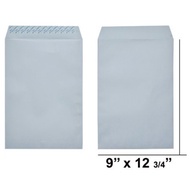 9" x 12 3/4" Peel & Seal White/ Brown Envelope