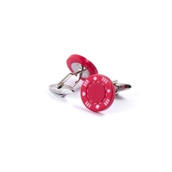 Novelty Cufflinks - Red Casino Chip