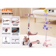 2 IN 1 EXOTIC CHILDREN'S SCOOTER HB221 HB-221 THREE-WHEEL CHARACTER PUMPKIN KIDS SCOOTER KIDS TRICYC