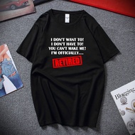 Retirement T-Shirt Im Officially Retired Mens Funny Pensioner 65th 68th Birthday Tshirt Top Cotton S