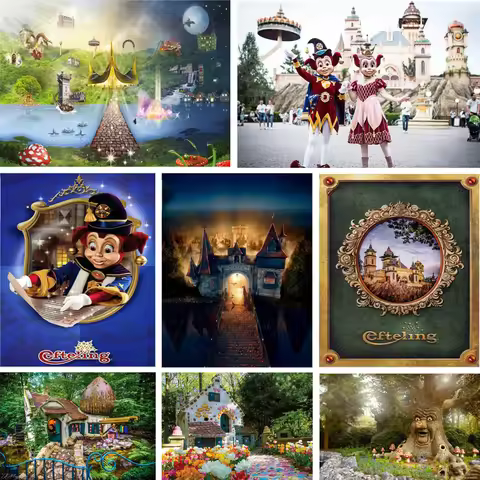 5D DIY Diamond Painting Efteling Park Full Square Round Diamond Embroidery Cross Stitch Kits Mosaic 