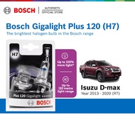 Bosch Plus 120 Gigalight H7 Headlight Bulb for Isuzu Dmax / Dmax 2nd Gen