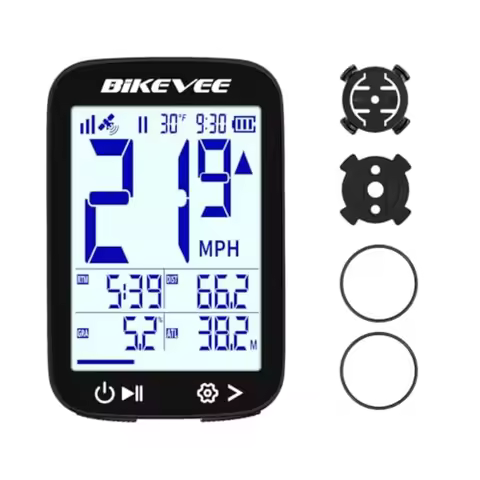 Bike Speedometer GPS Wireless Cycling Computer Auto Start/Stop, Auto Backlight, Waterproof Bicycle O