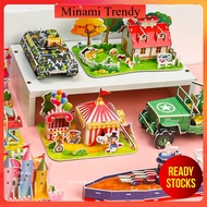 1 pcs 6D 3D building paper puzzle DIY play art and craft kid puzzle early learning puzzle educationa