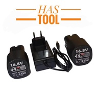 MESIN CORDLESS DRILL MACHINE BATTERY 16.8VOLT LI-ION BATTERY 16.8V LI-ION AST MUKETE JLD HILDA XENNO