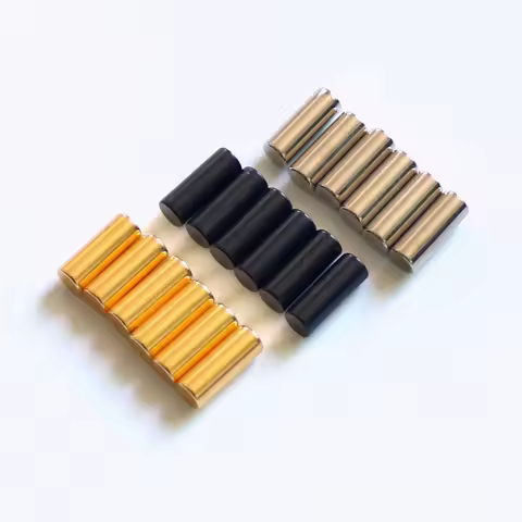 Donlis 12pcs 5mm Nickel LP Humbucker Guitar Pickup Slug Black Pole Piece For Single coil Bass Pickup