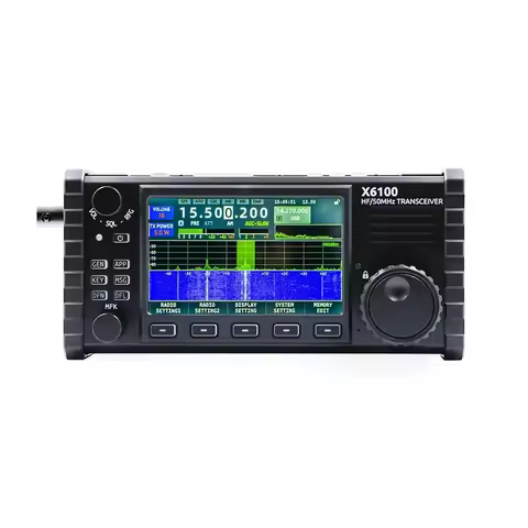 50MHz HF Transceiver All Mode Transceiver Portable SDR Shortwave Transceiver Build-in Auto Antenna T