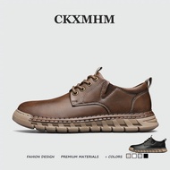CKXMHM 38-47 Men's Big Size Casual Leather Shoes Oxfords Shoes 46 47