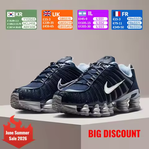 Nike SHOX TL Women's Casual Fashionable Versatile, Trendy Slip-Resistant Durable Running Shoes IH448