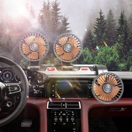 3-Head Car Fan 12V/24V/USB Foldable Dashboard Cooling Fan for Car Interior F4310