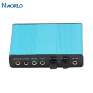 5.1 Surround Sound Professional External Sound Card USB 2.0 External USB Audio Interface Audio Board Adapter For Microphone