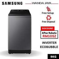 Samsung (9KG/11KG/12KG/13KG/15KG) Fully Auto Top Load Washing Machine Inverter Ecobubble WA90CG4545B