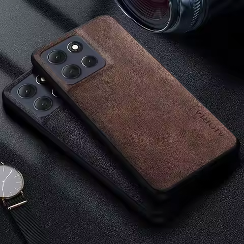 Premium Luxury leather Phone Case for Motorola Moto G86 G85 G56 G55 G45 G35 5G Retro Business Style