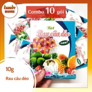 Combo 10 packs of sticky coconut jelly 10g to make frozen jelly, pudding