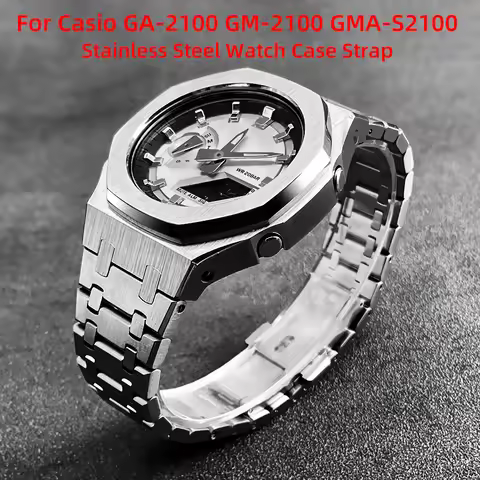 GA2100 Modification Kit Solid Stainless Steel Watch Case Strap For Casio G-SHOCK GA-2100 GMA-S2100 G